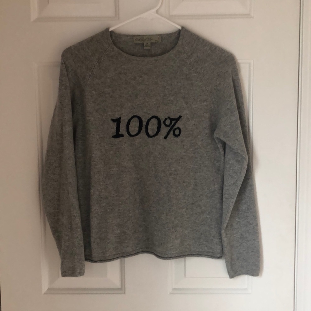 100% cashmere sweater
